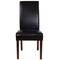 Merrick Lane Ellison Mid-Century Panel Back Parsons Accent Dining Chair - Set of 4